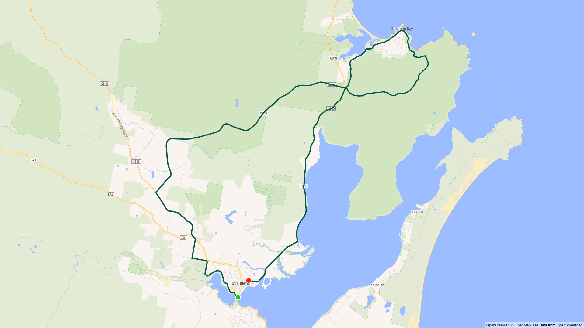 Reids Rd to Binnalong